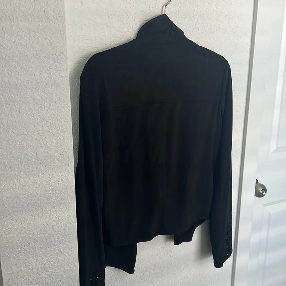 NWOT JACK BY BB DAKOTA Faux Suede Black Jacket - Picture 5 of 6